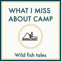 What I miss about camp - wild fish graphic